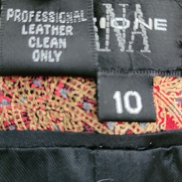 Juliana Collezione Metallic Paisley Leather Blazer Jacket Size 10 Holiday Party - Picture 8 of 8